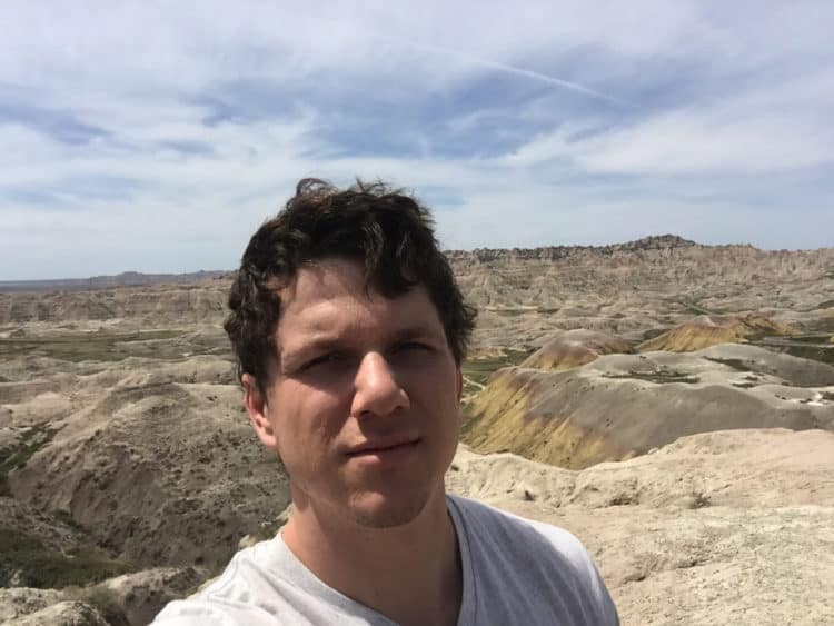 Eric in Badlands National Park