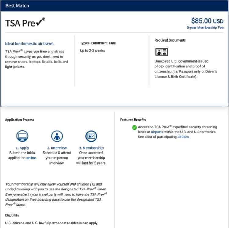 TSA PreCheck Cost, Renewal, Locations, Application, Benefits