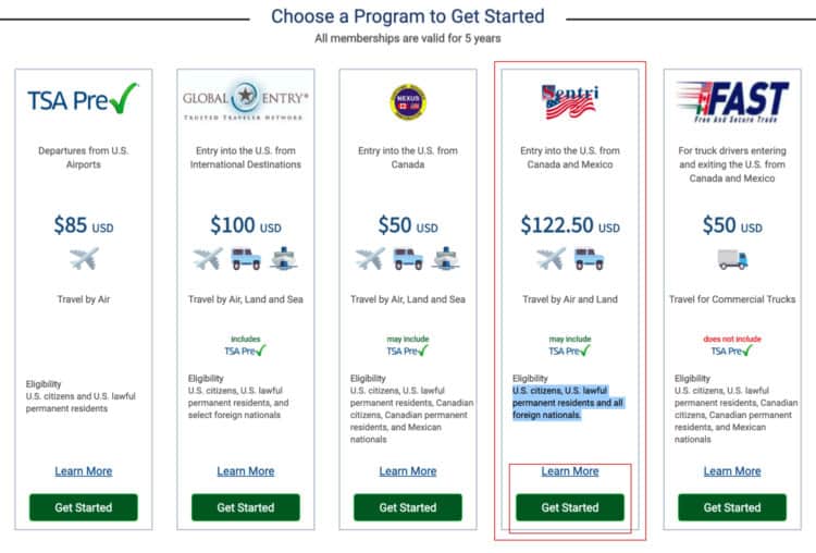 SENTRI Trusted Traveler Program Guide 2023 Applying, Cost & Tips