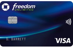 Chase Freedom Unlimited Card Table