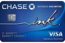 Chase Ink Business Unlimited Card Table
