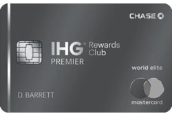 IHG Rewards Club Premier Credit Card Table