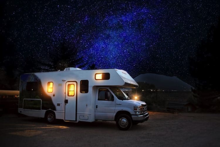 Camper at Night