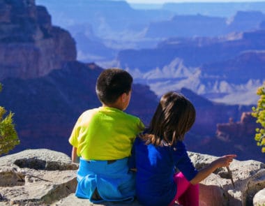 Kids Traveling to Grand Canyon