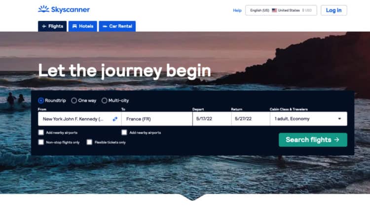 Skyscanner Search by Country