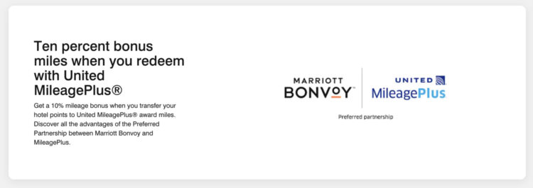 United Airlines Marriott Bonvoy Points Transfer