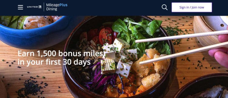 United MileagePlus Dining