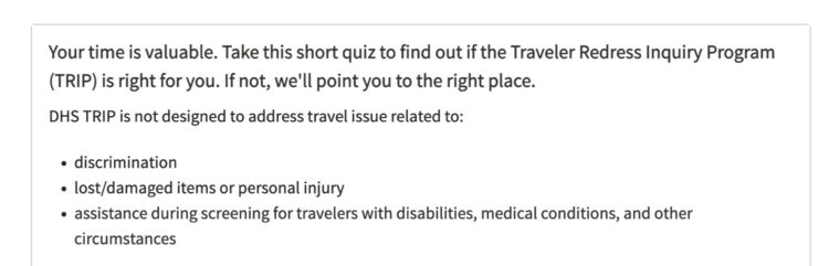 What a Redress Number Does Not Do