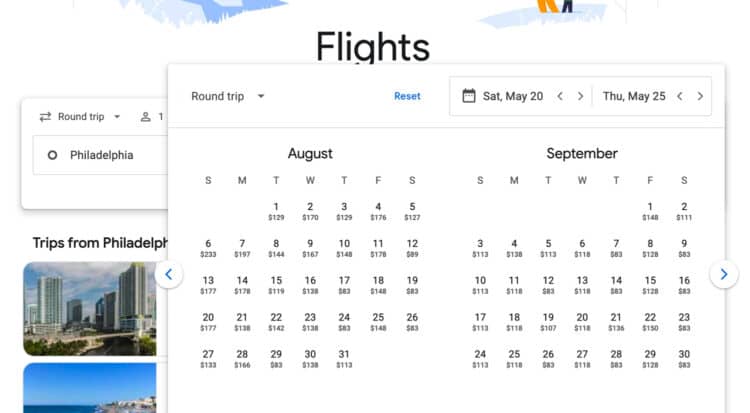 Summer Flight Prices Cheaper September