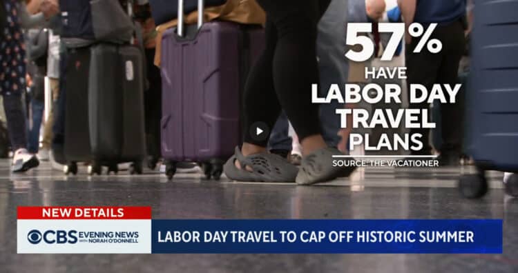 The Vacation on CBS News for Labor Day 2023
