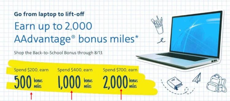 Bonus Spending Offer AA Shopping Portal