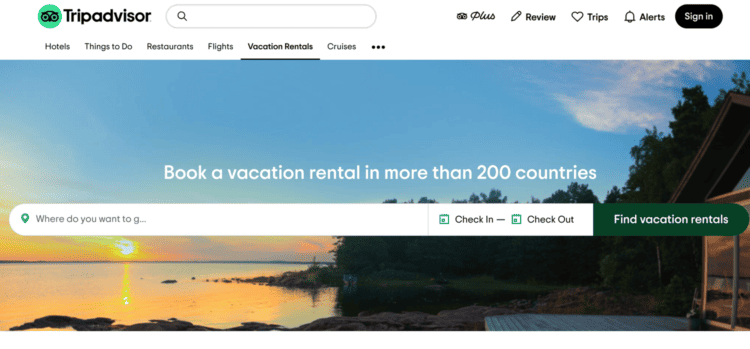 TripAdvisor Website Screenshot