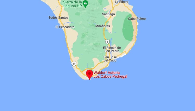 Waldorf Cabo Location