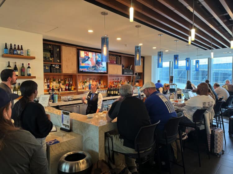 Philadelphia Centurion Lounge Bar Area